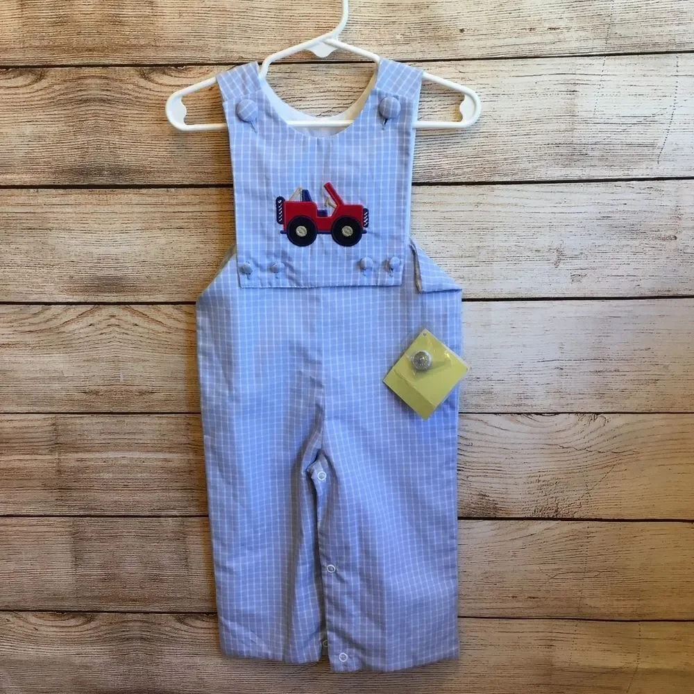 NEW WITH TAGS ZUCCINI ROMPER WITH INTERCHANGEABLE SANTA &‎ JEEP FRONTS
